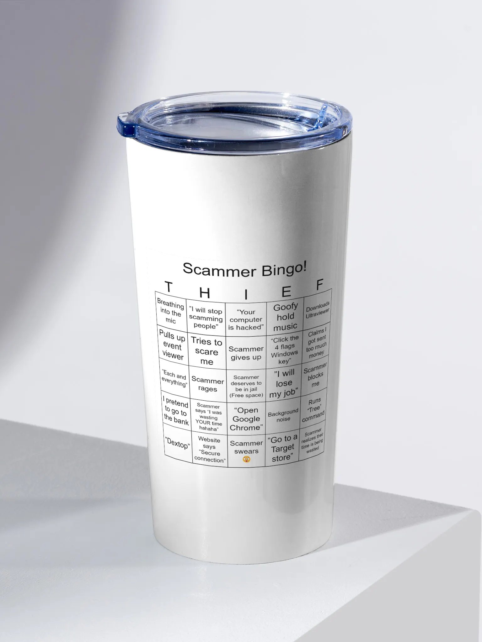 Scammer Bingo! -20oz Stainless Steel Tumbler product image (2)