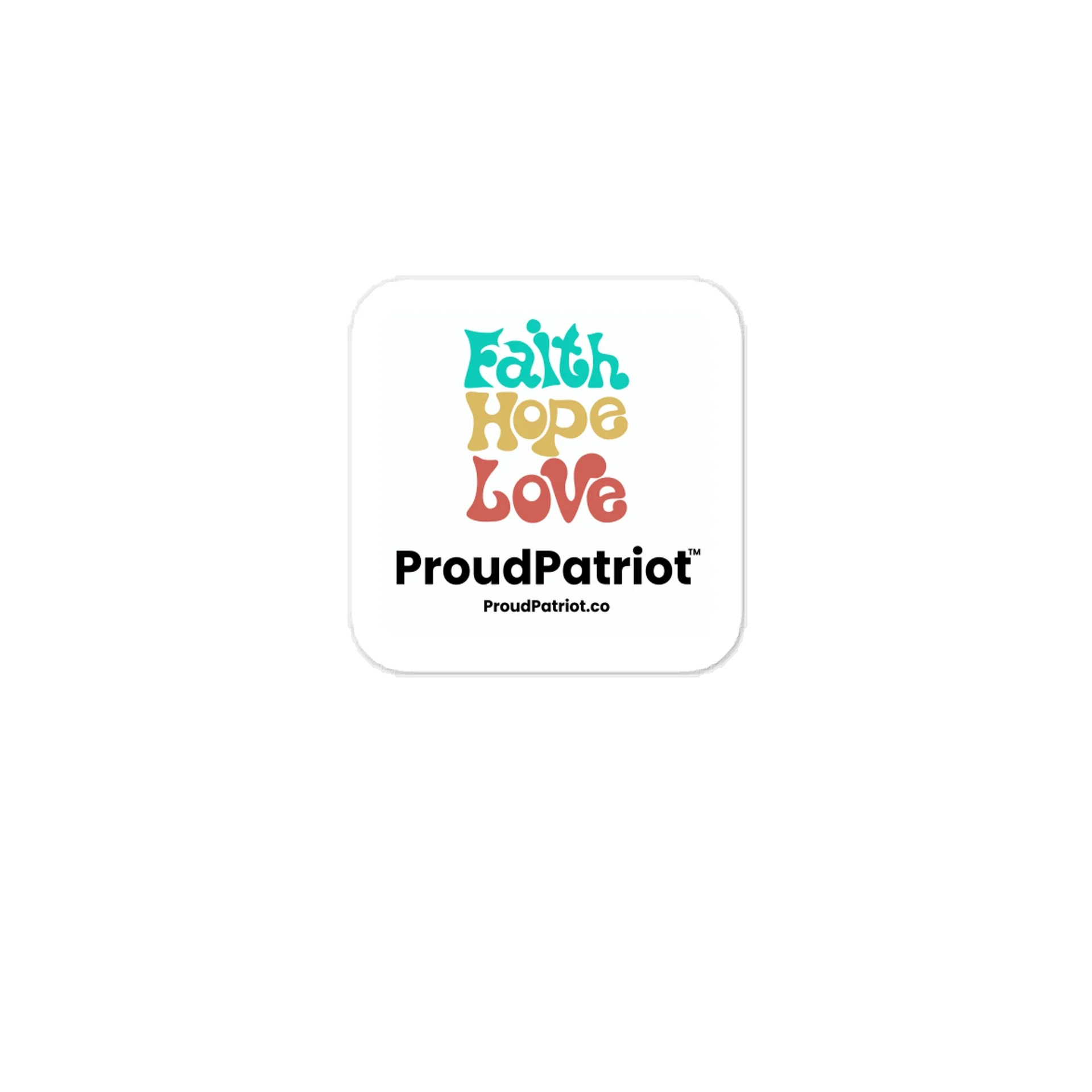 Faith Hope Love Vinyl Sticker product image (1)