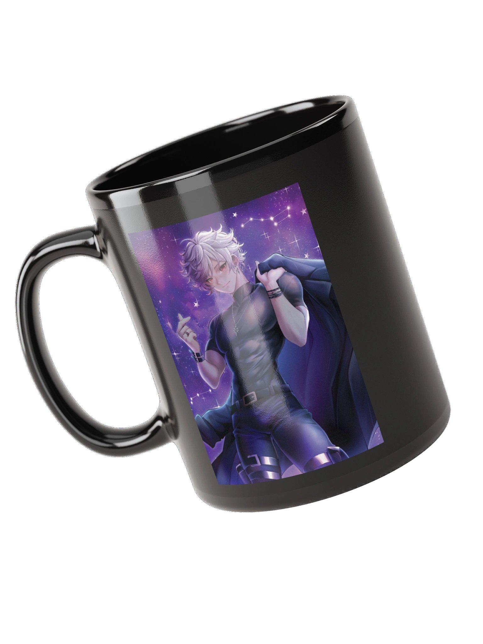 Celestial Zen Vtuber Black Glossy Mug product image (6)