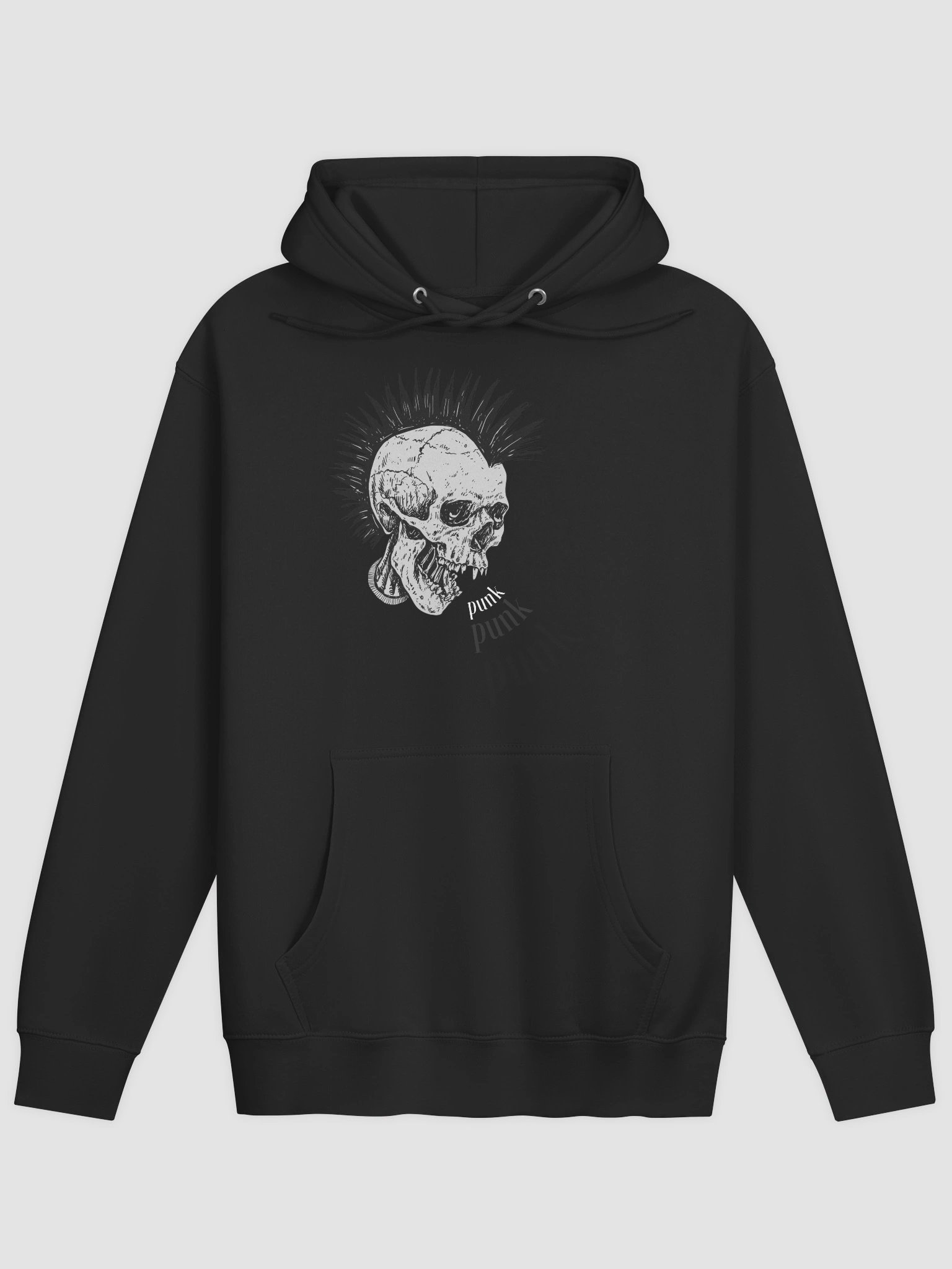 Rebel Skull Mohawk Hoodie product image (3)