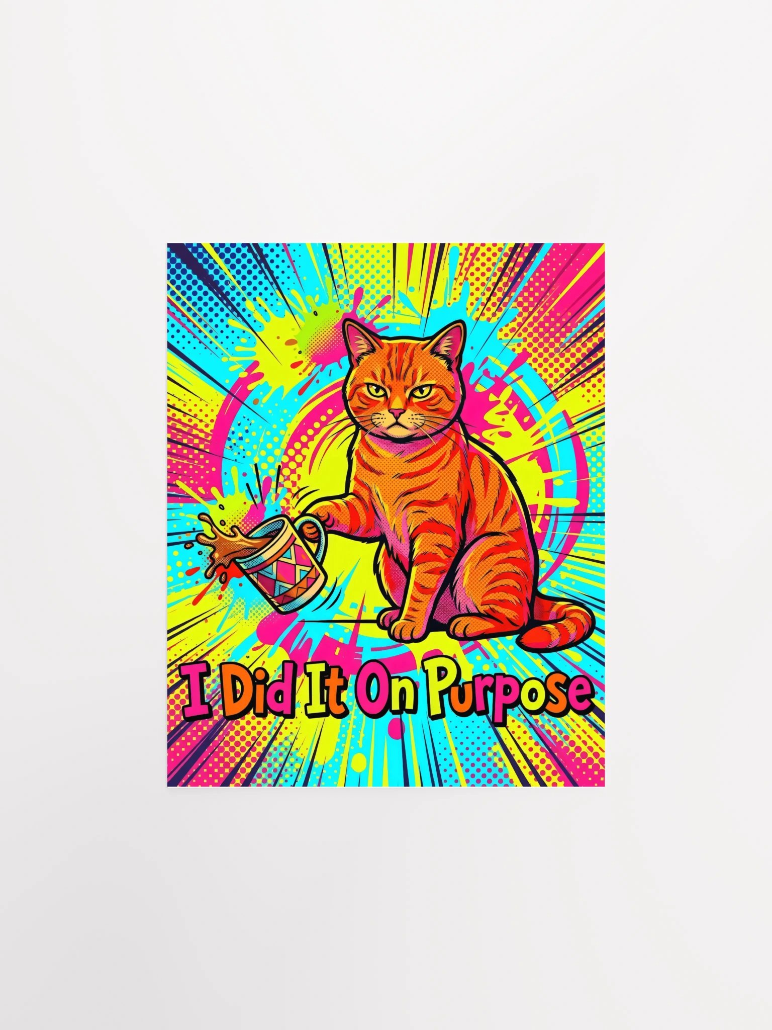 On Purpose Cat Poster product image (25)