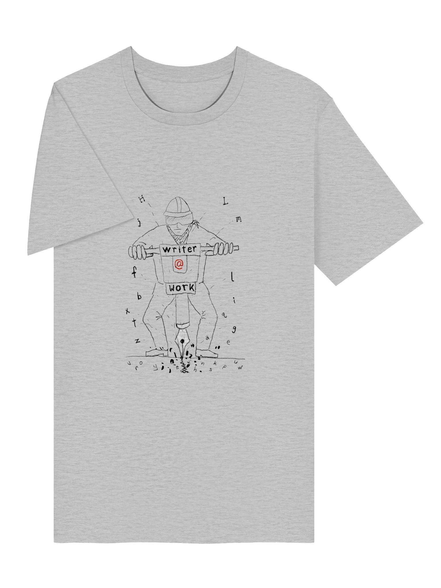 Writer@Work Organic Cotton T-Shirt: Upfront product image (5)