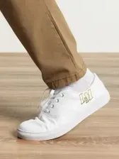 LM Origin™ Bone White Sneakers | Unisex Canvas Shoes product image (4)