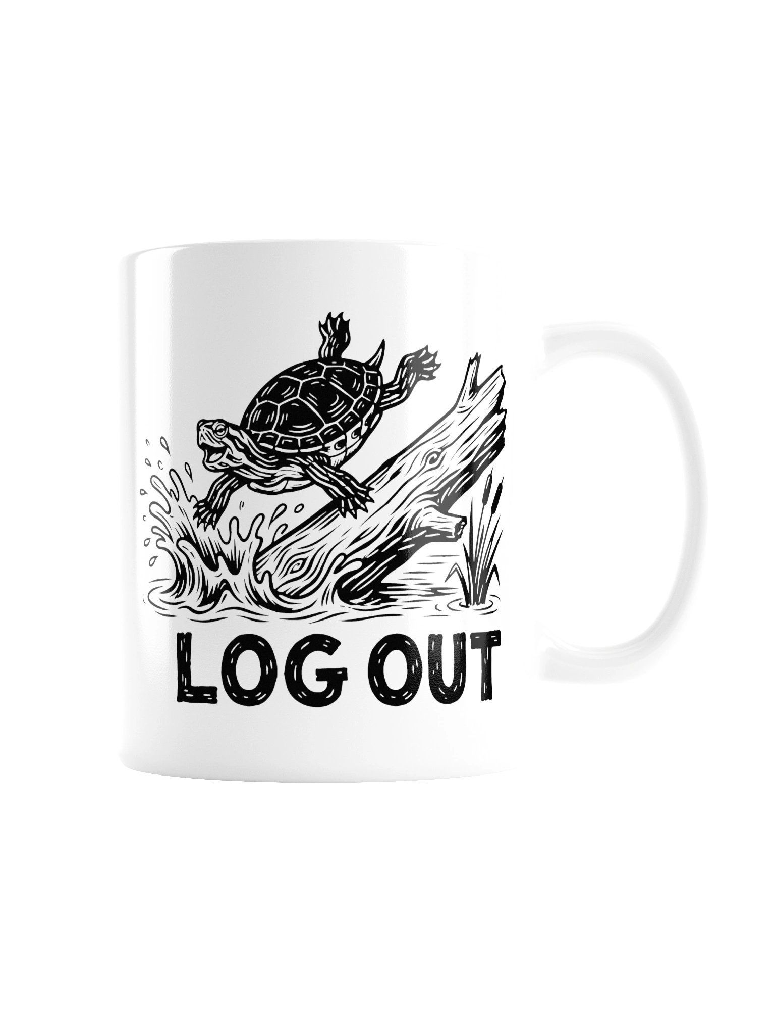 Log In, Log Out Turtle Mug product image (9)