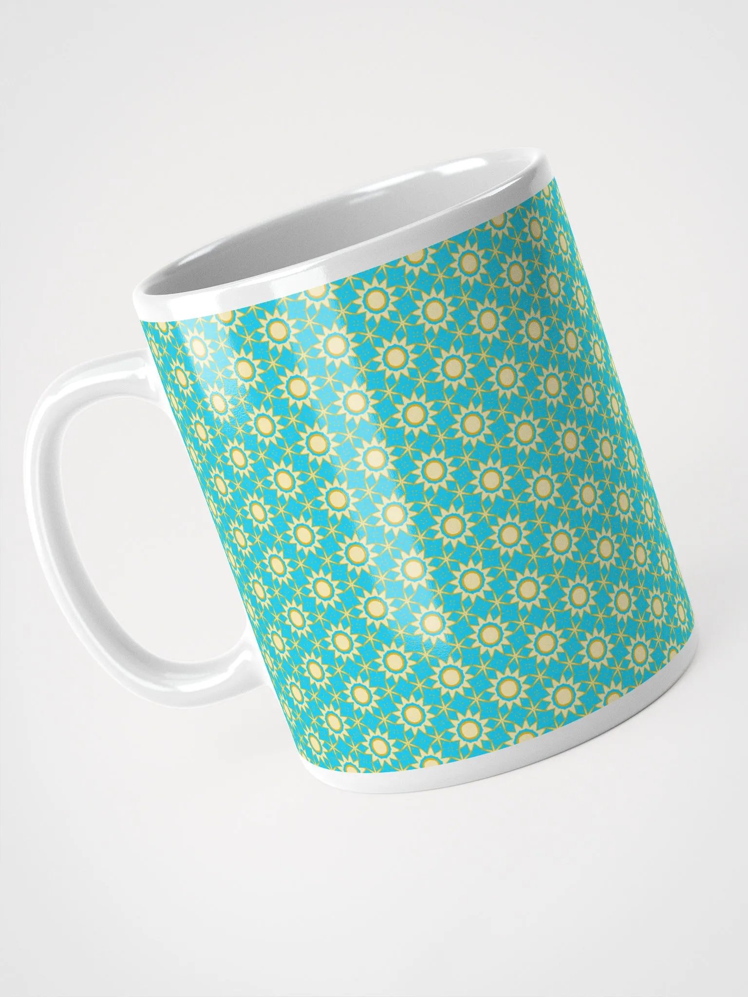 Celestial Sun & Stars Seamless Patterned Ceramic Mug product image (5)