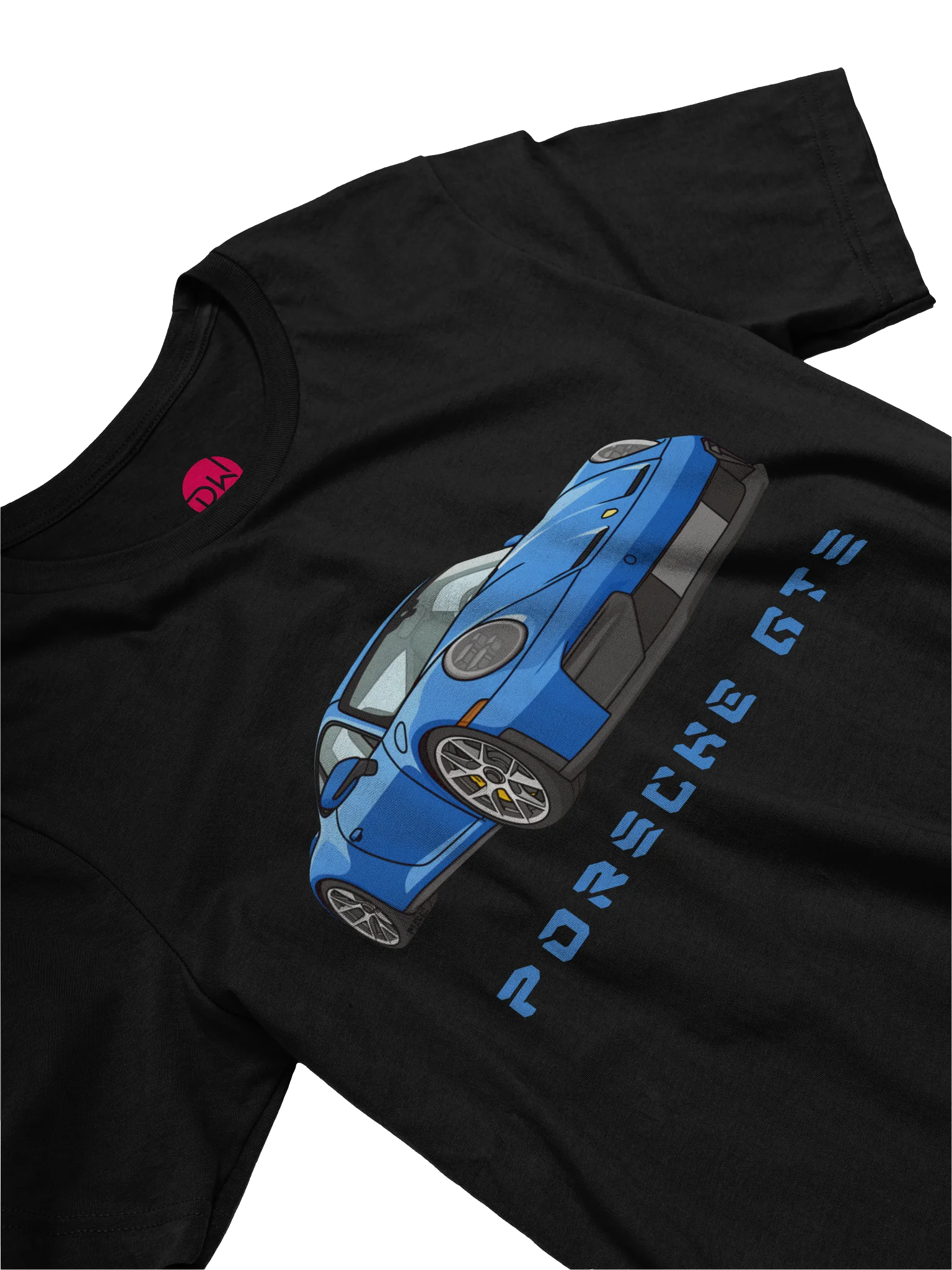 Shark Blue Porsche 911 GT3 Touring Shirt (Retro, Sketch, Silhouette) product image (3)