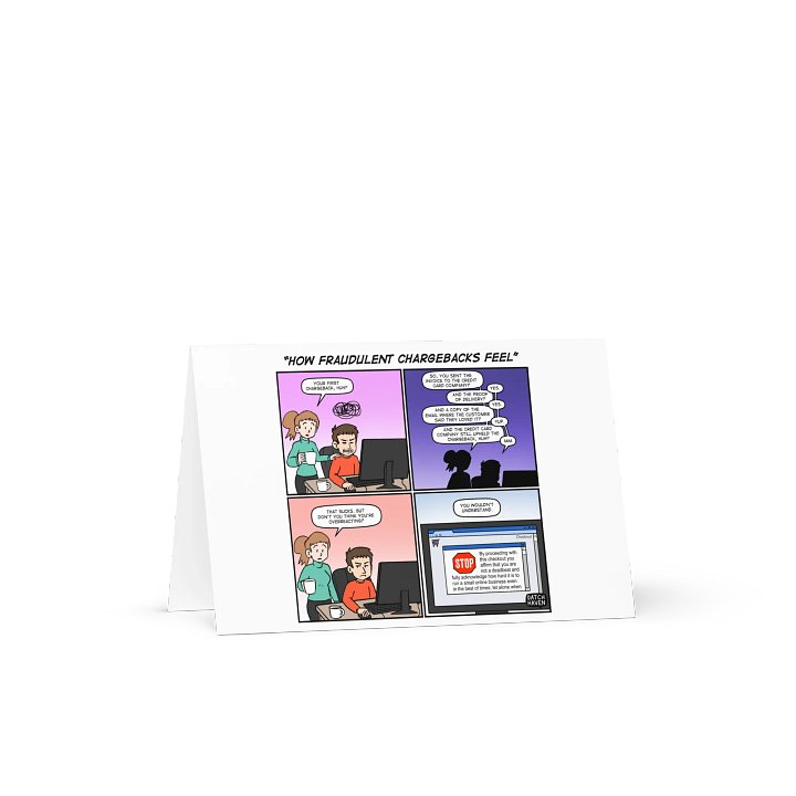"How fraudulent chargebacks feel" card product image (1)