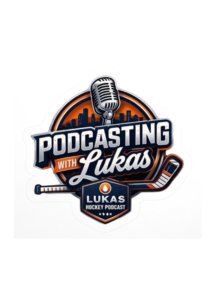 Podcasting with Lukas sticker product image (1)