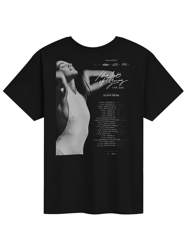 Olivia Dean The Art of Loving Tour Merch Tshirt product image (2)
