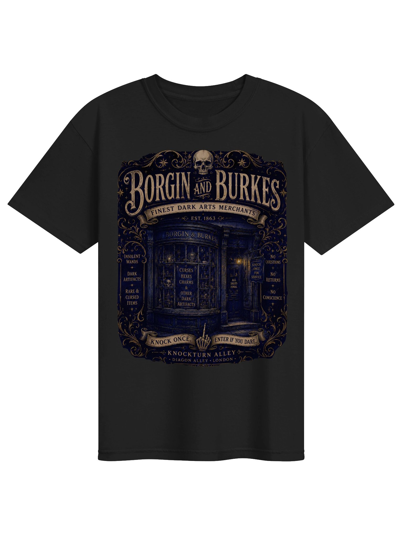 Borgin & Burkes™ – Finest Dark Arts Merchants Vintage Graphic Tee product image (6)