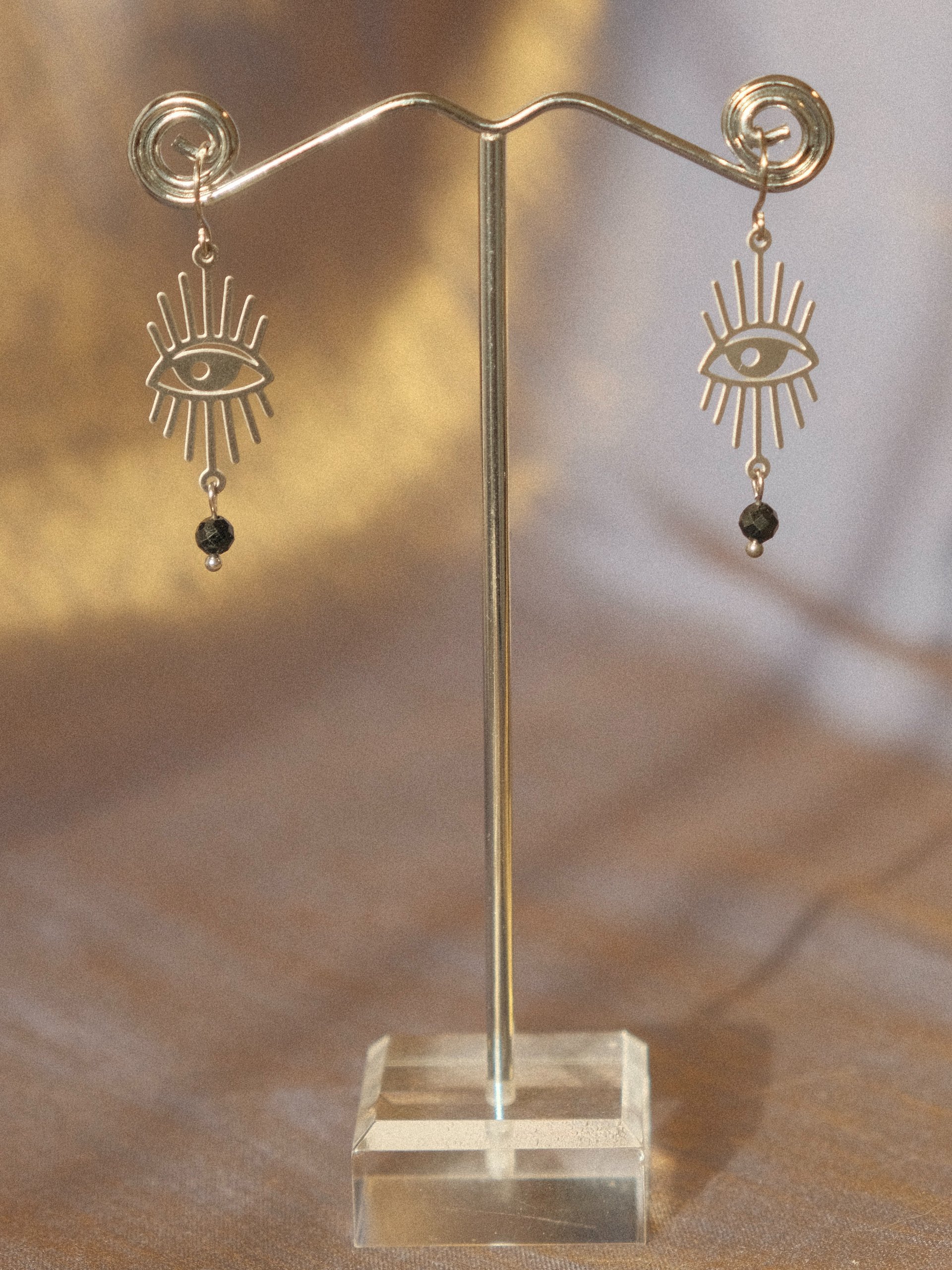 Tourmaline Eyes Open Earrings product image (7)