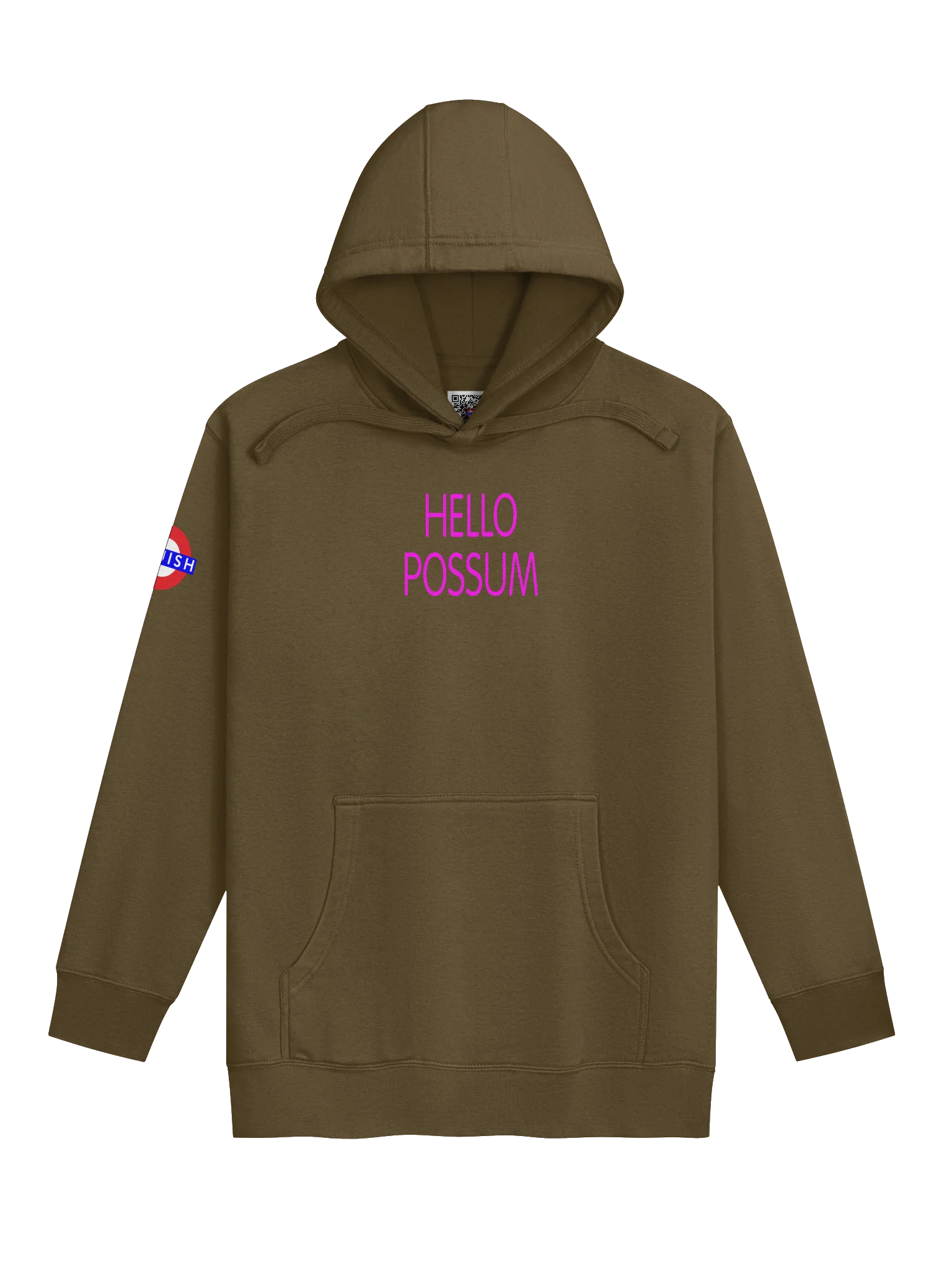 Hello Possum Graphic Hoodie - Hot Pink product image (1)