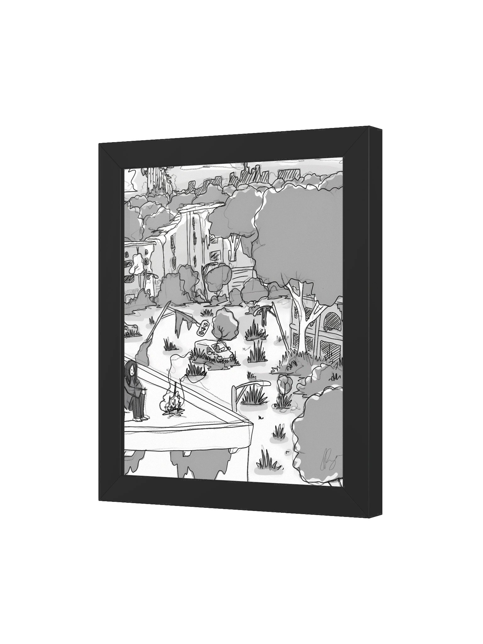 Alone — Framed Print product image (34)