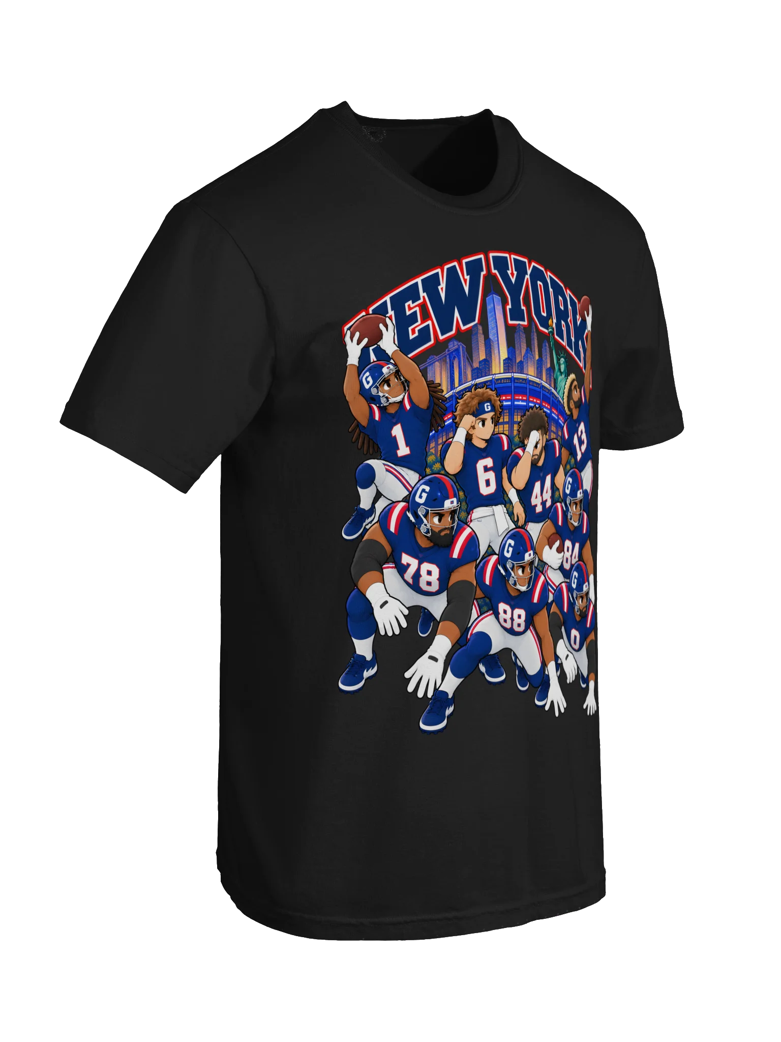 New York Football (Blue) 2026 Animated Player T-Shirt product image (39)