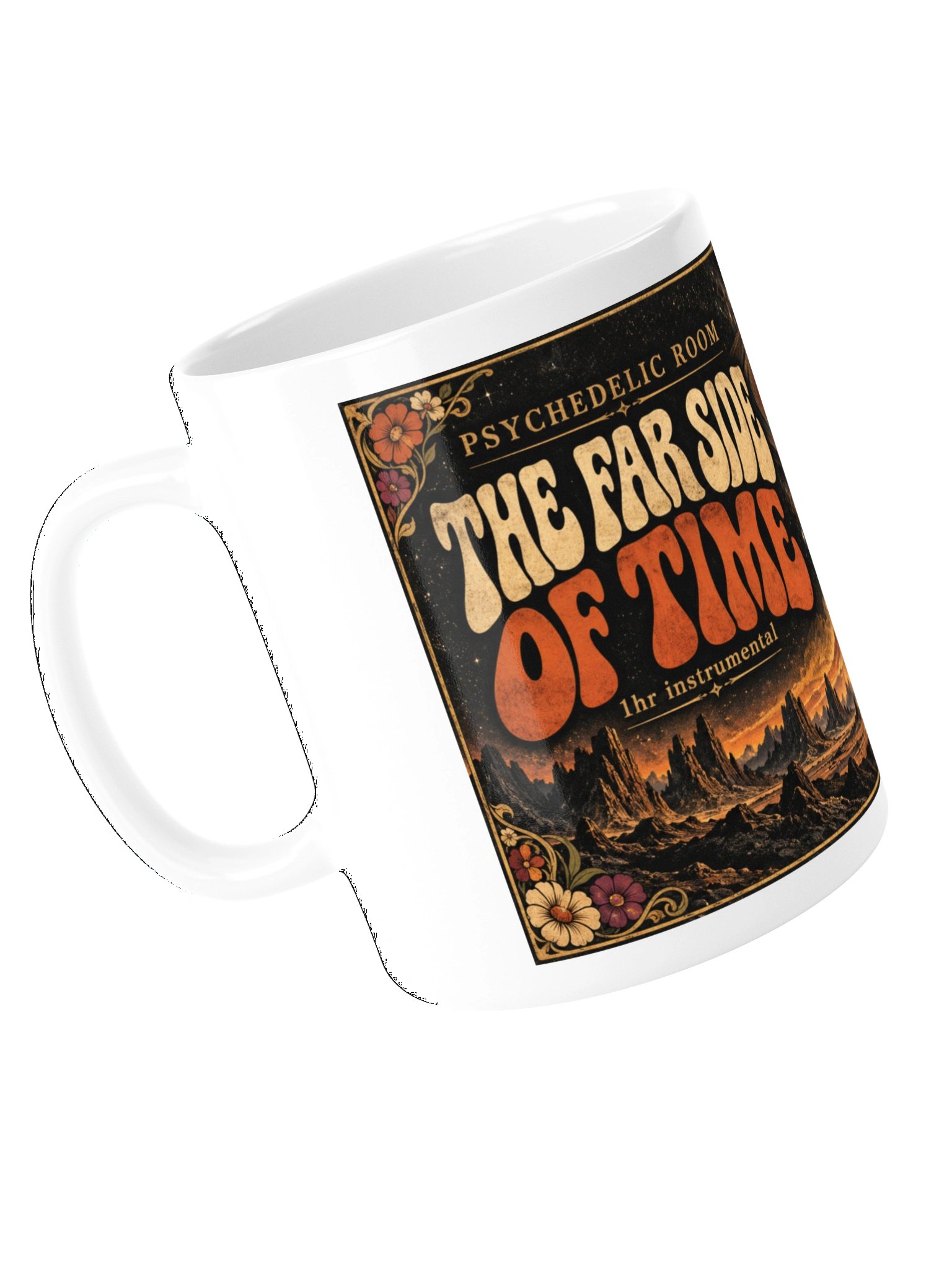The Far Side of Time — White Ceramic Mug product image (1)
