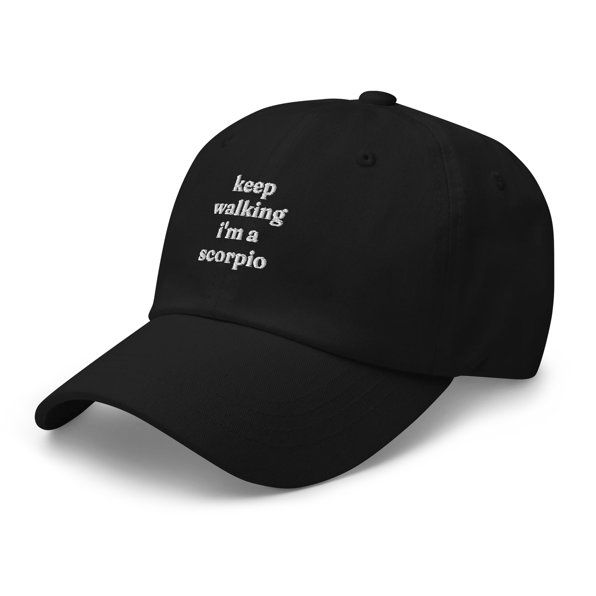 keep walking scorpio embroidered cap product image (5)