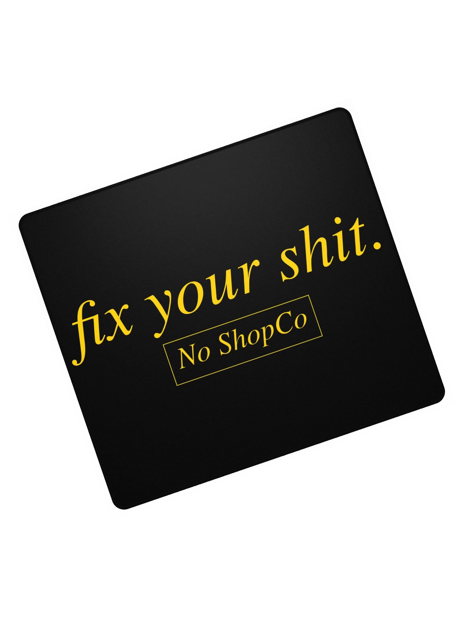 No ShopCo Gaming Mouse Pad - Yellow on Black product image (7)