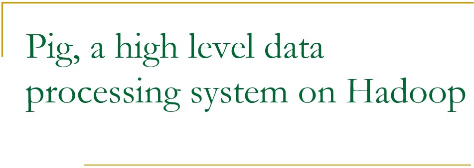 Pig, a high level data processing system on Hadoop product image (1)