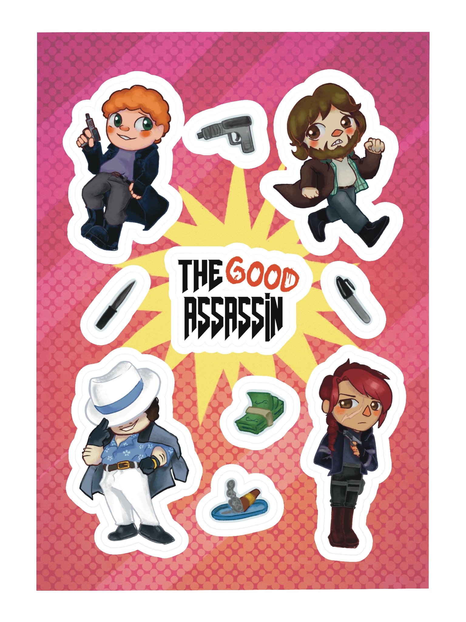 The Good Assassin Sticker Sheet product image (3)