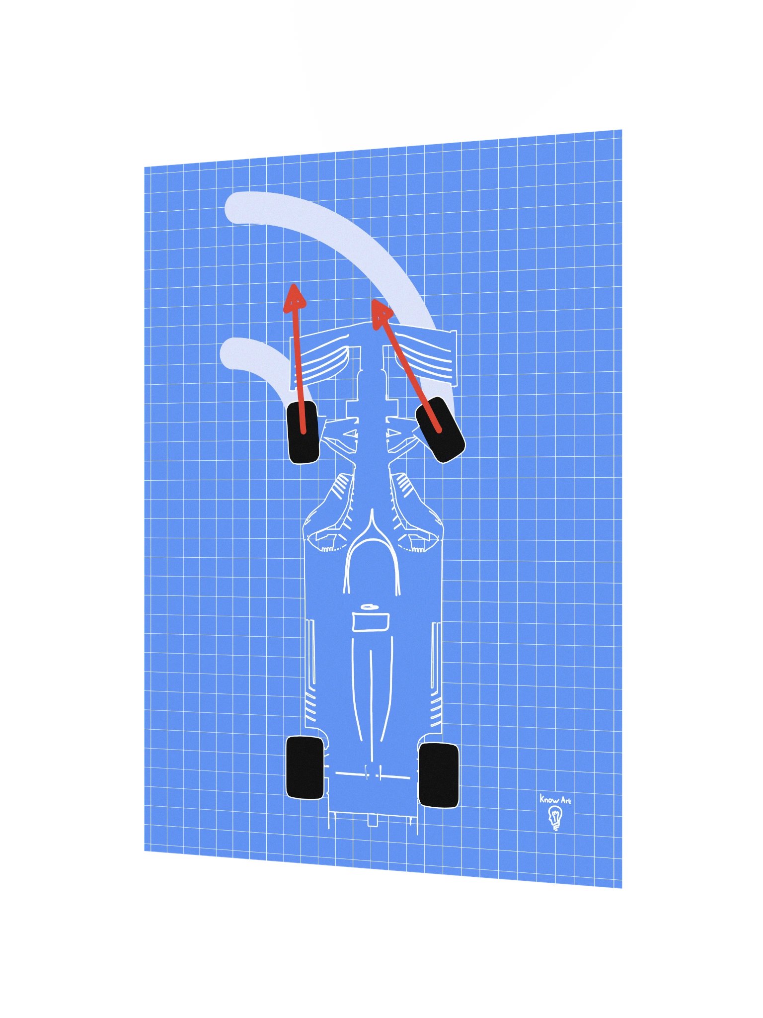 Anti-Ackermann Steering Poster (Blue) product image (4)