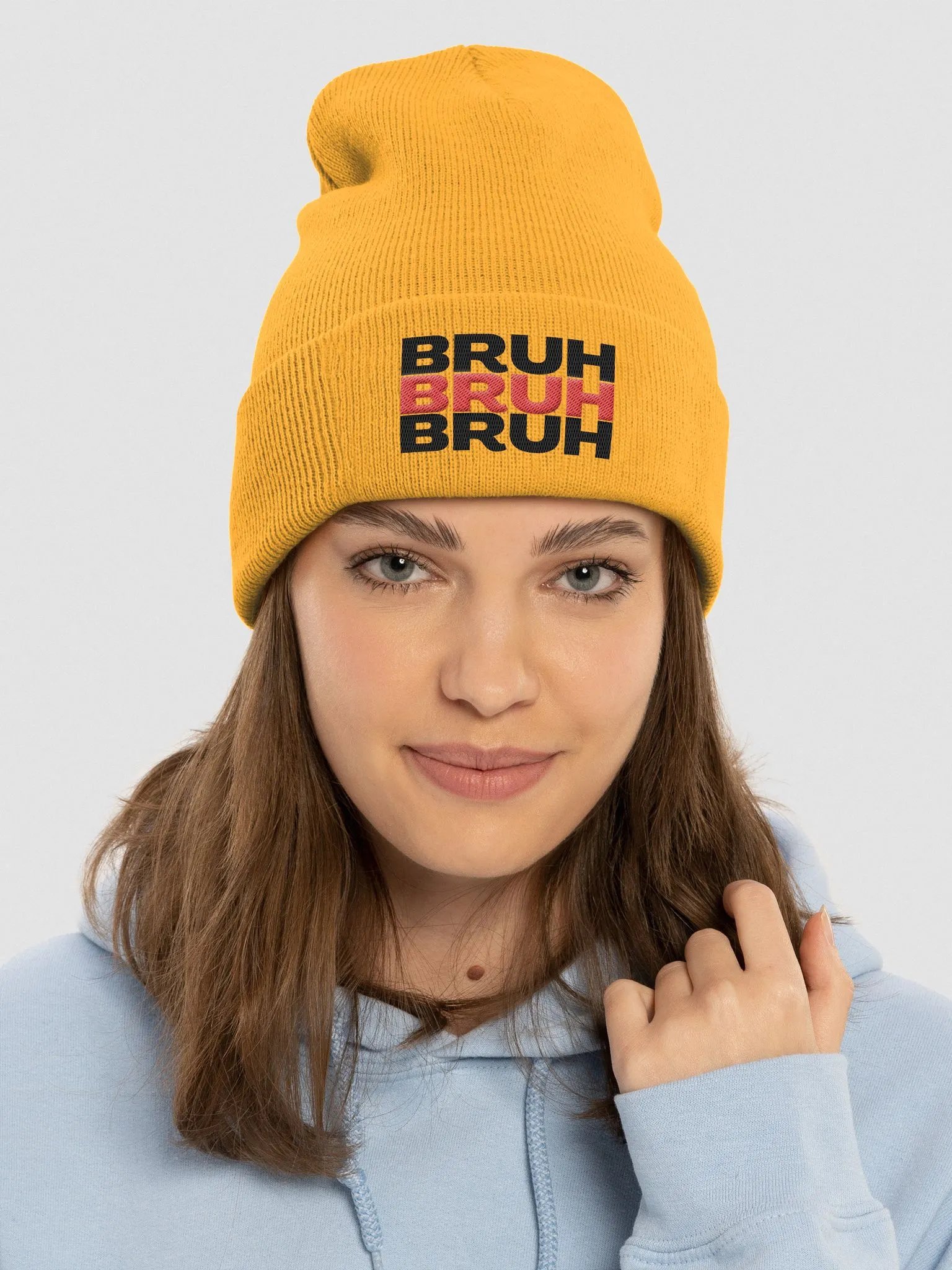 Bruh Black/Red Beanie product image (9)