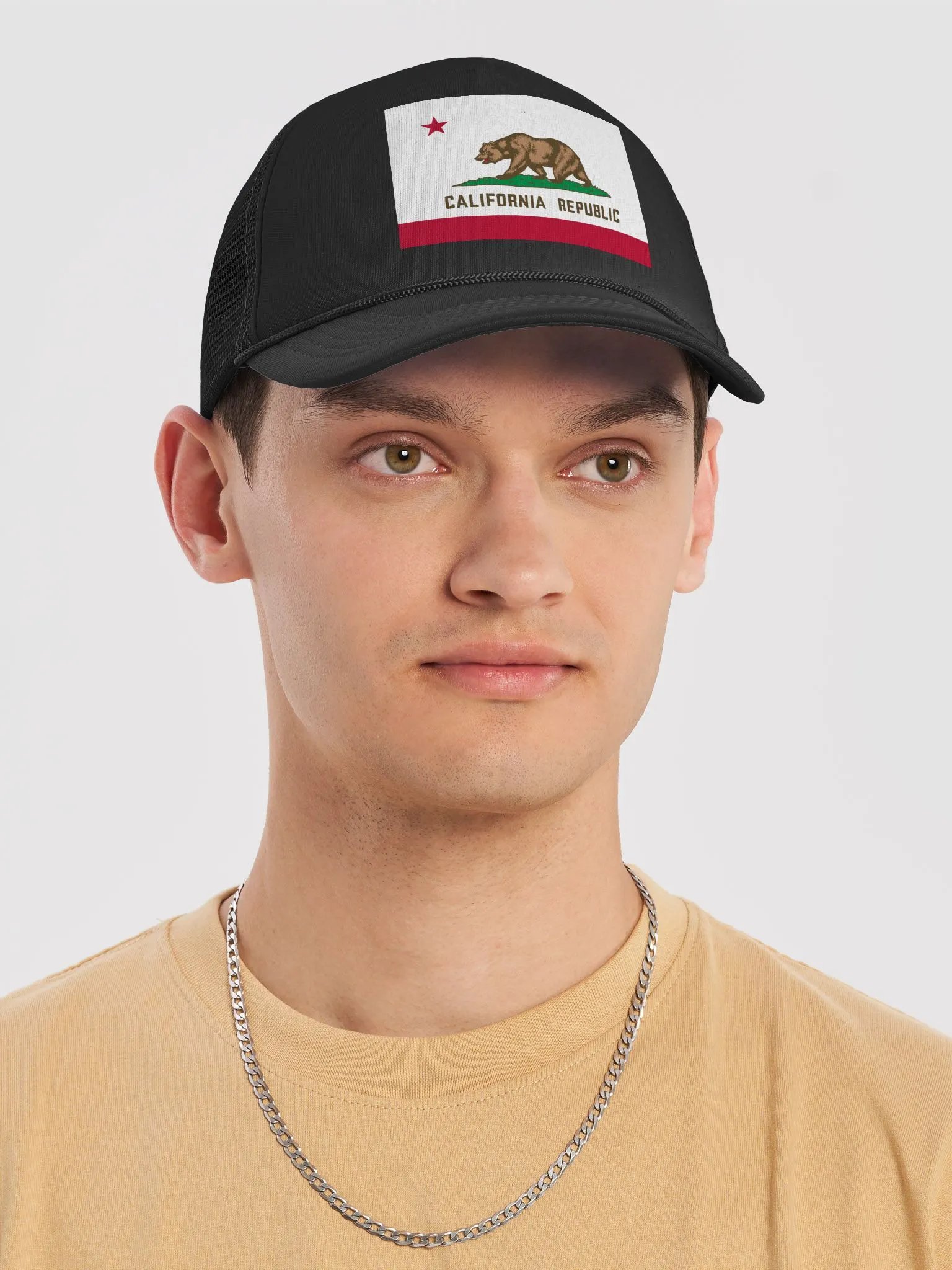 California Bear Foam Trucker Hat product image (5)