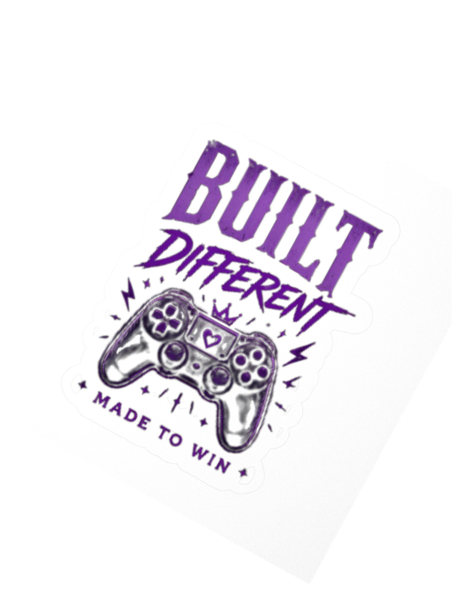 Built Different Gamer Kiss Cut Stickers product image (5)