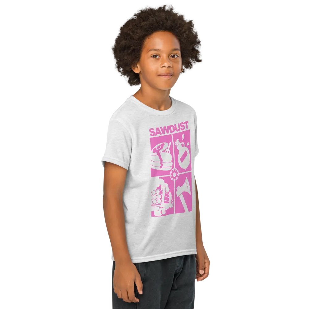 4 Square (pink) T Shirt (youth) product image (53)