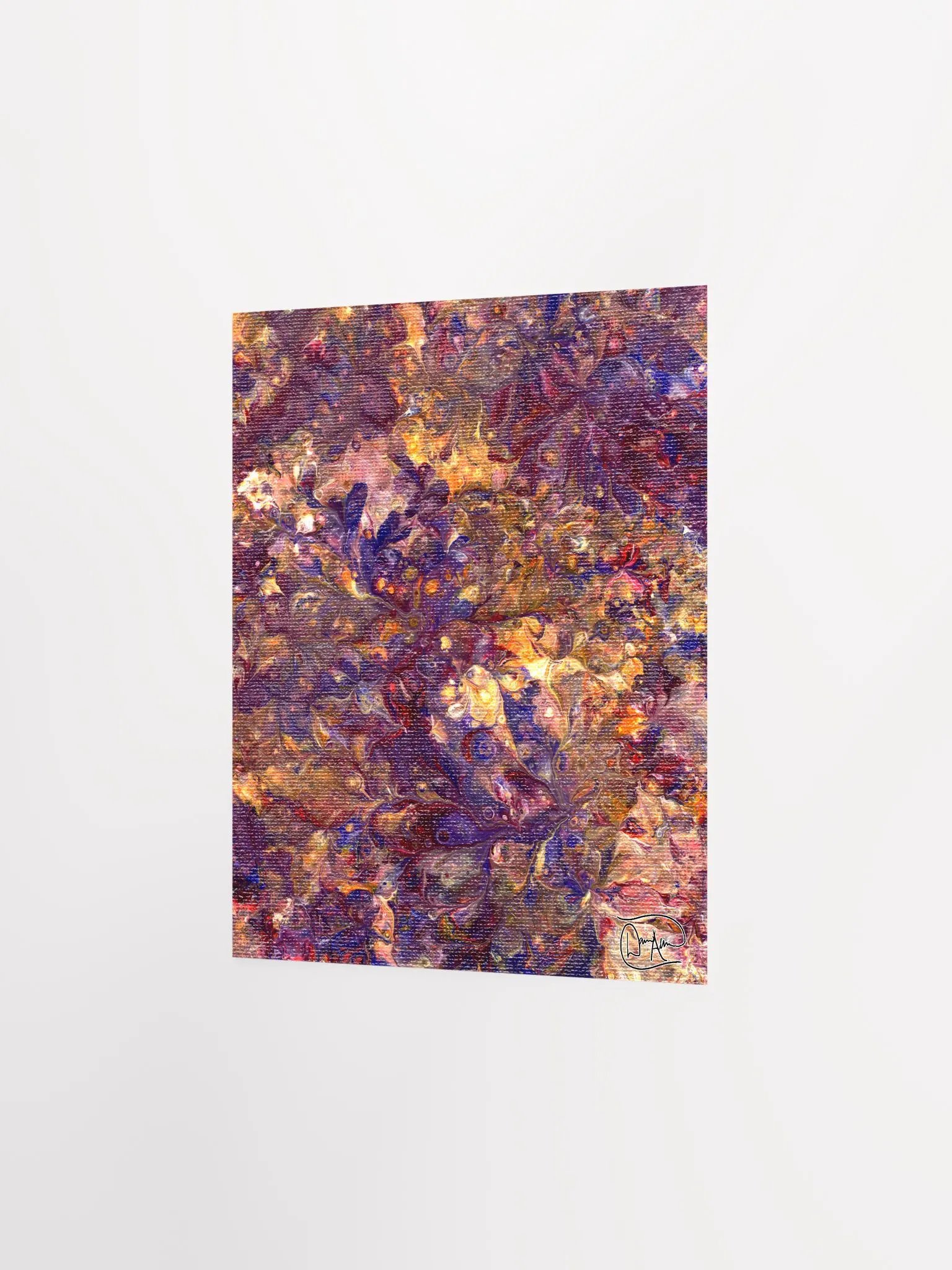 Victorian Flowers Fluid Acrylic Print product image (2)