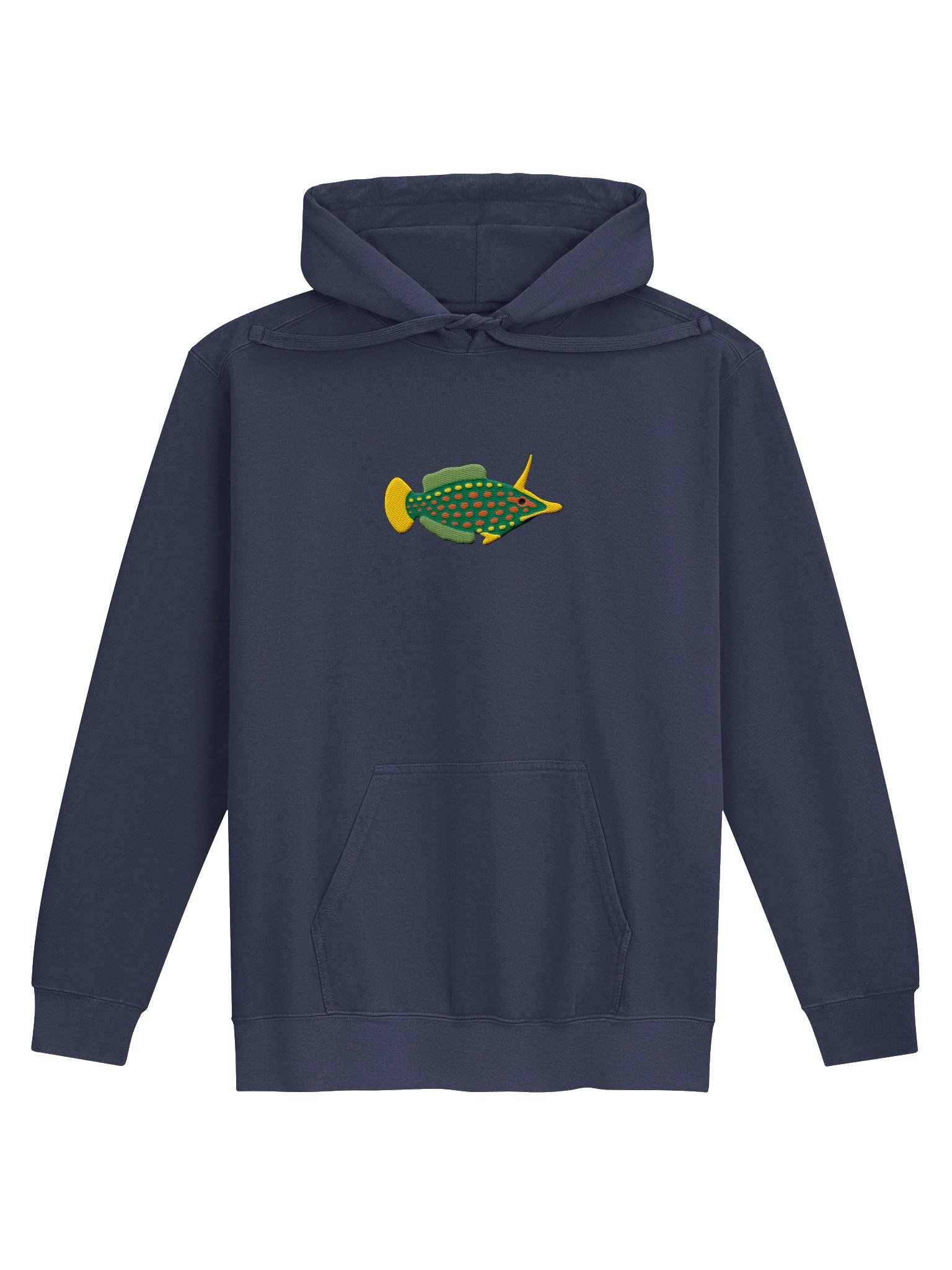 Orange Spotted Filefish Embroidered Hoodie | Saltwater Reef Aquarium & Ocean Lover Apparel product image (4)