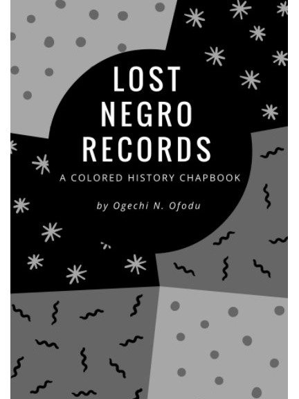 Lost Negro Records: A Colored History Chapbook product image (1)