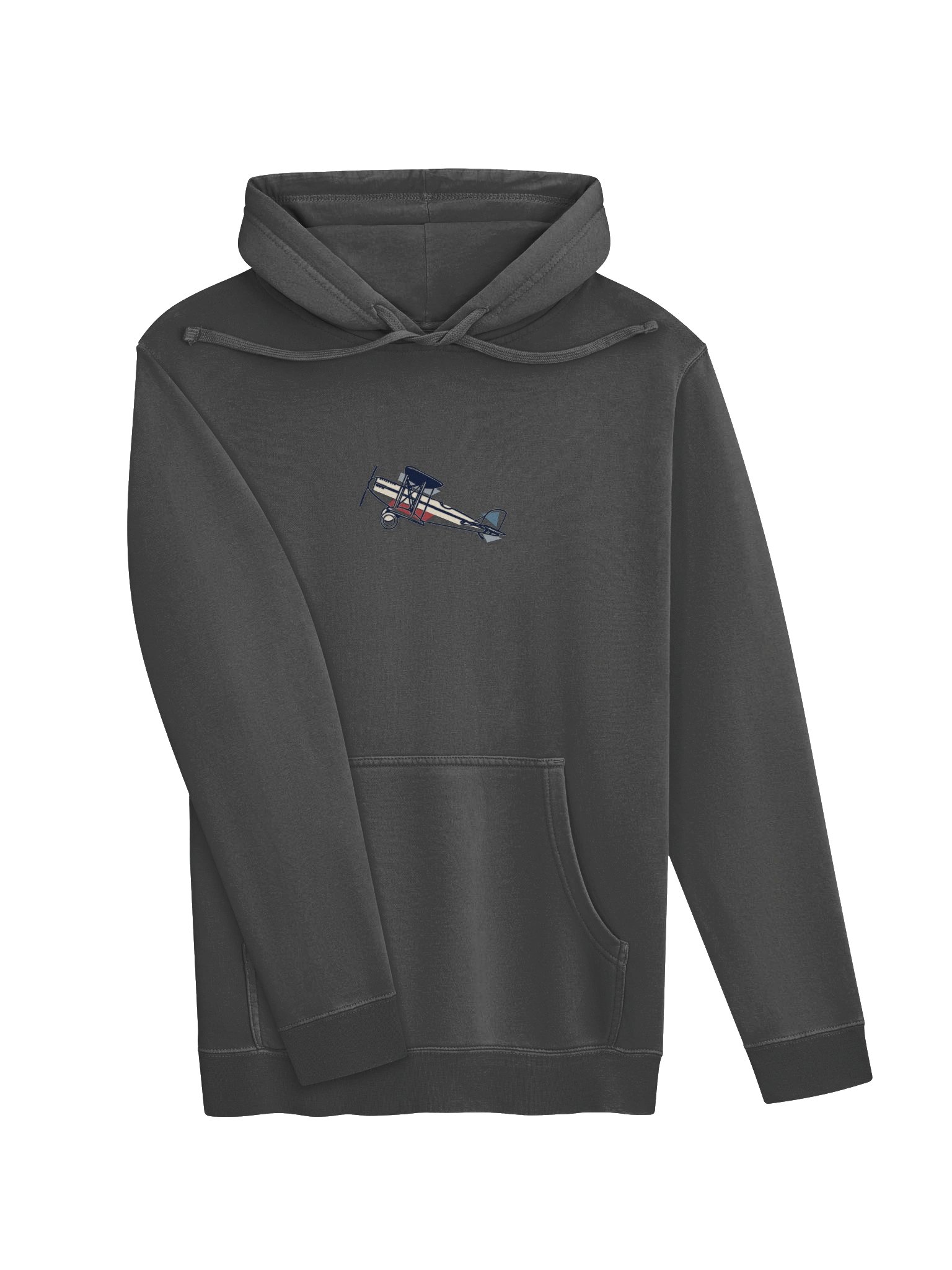 Red White and Blue Biplane Pigment Dyed Hoodie product image (34)