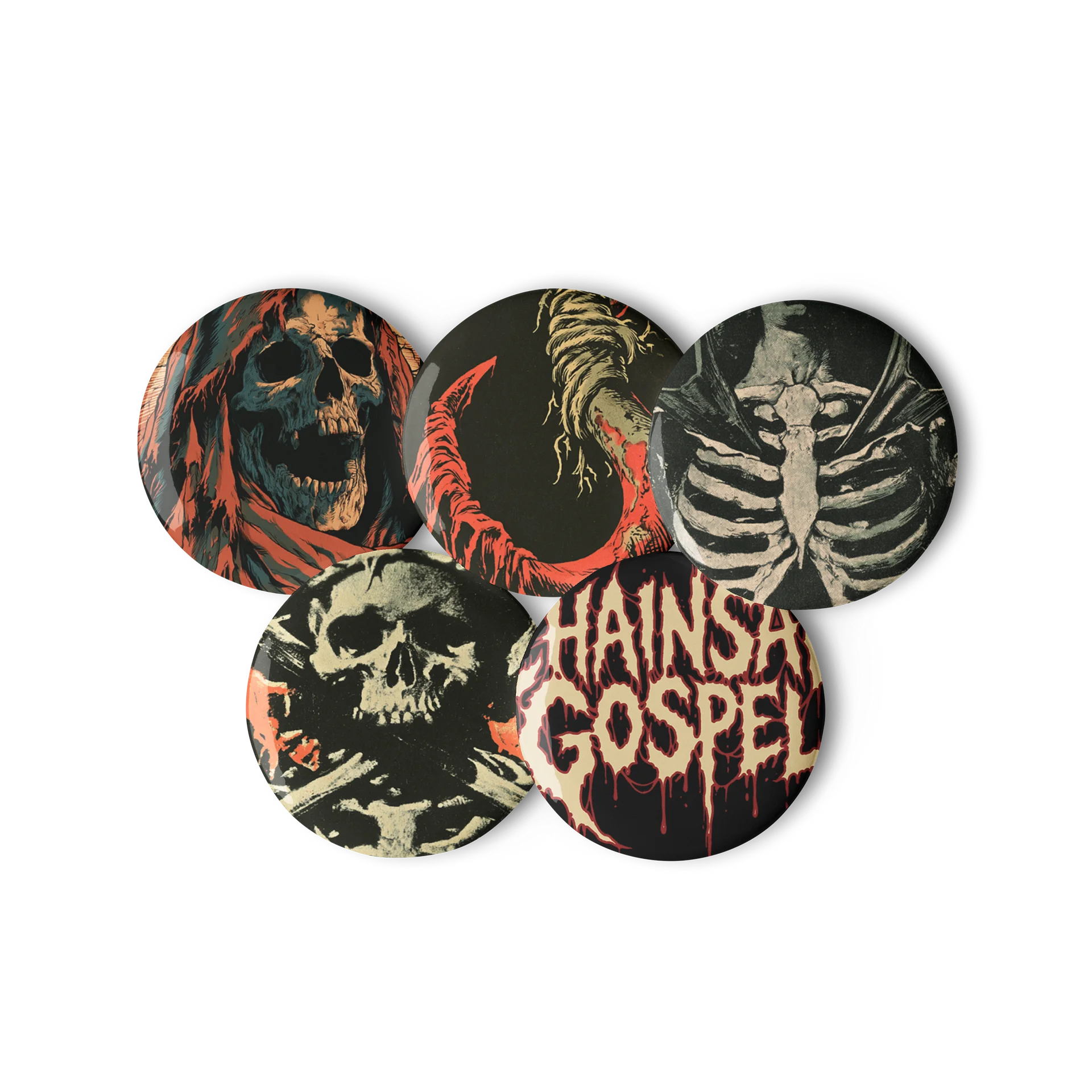 CHAINSAW GOSPEL — 5-Pin Button Set product image (2)