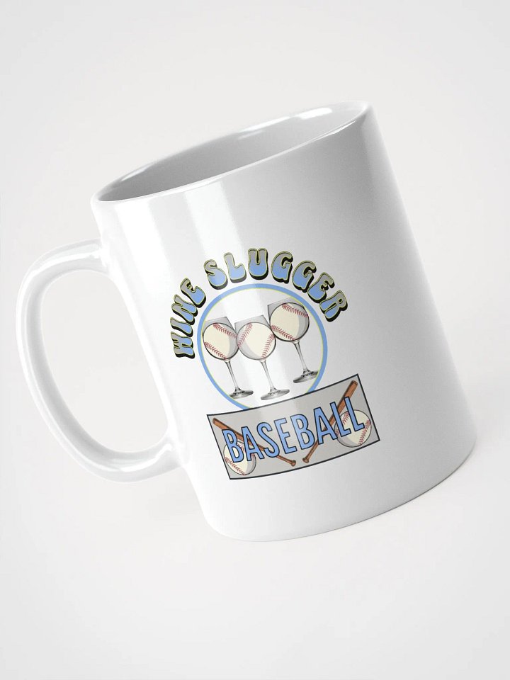 Wine Slugger Baseball White Glossy Mug product image (2)