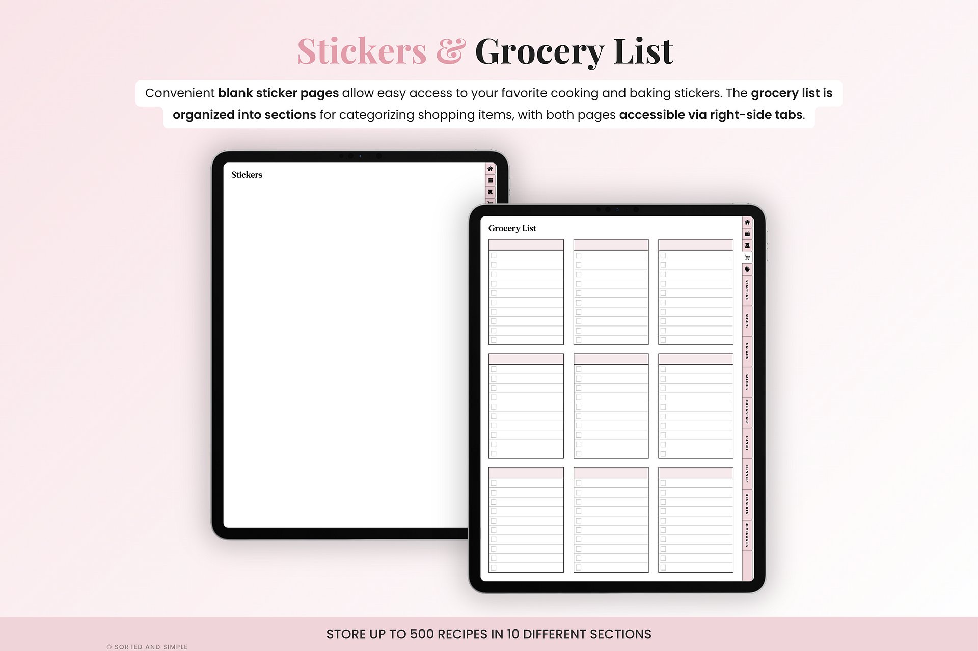 Digital Recipe Book - Pink product image (5)