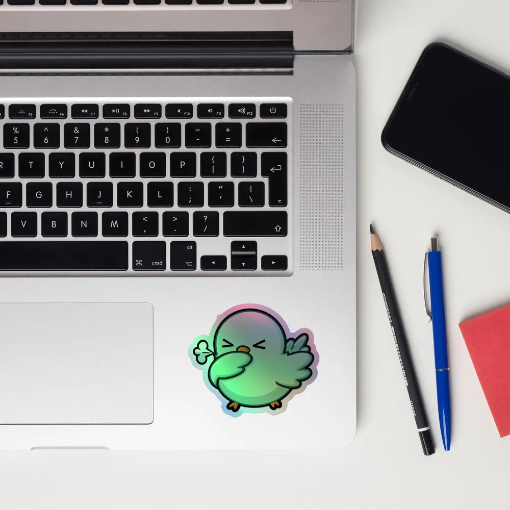 germdove logo holo sticker product image (10)
