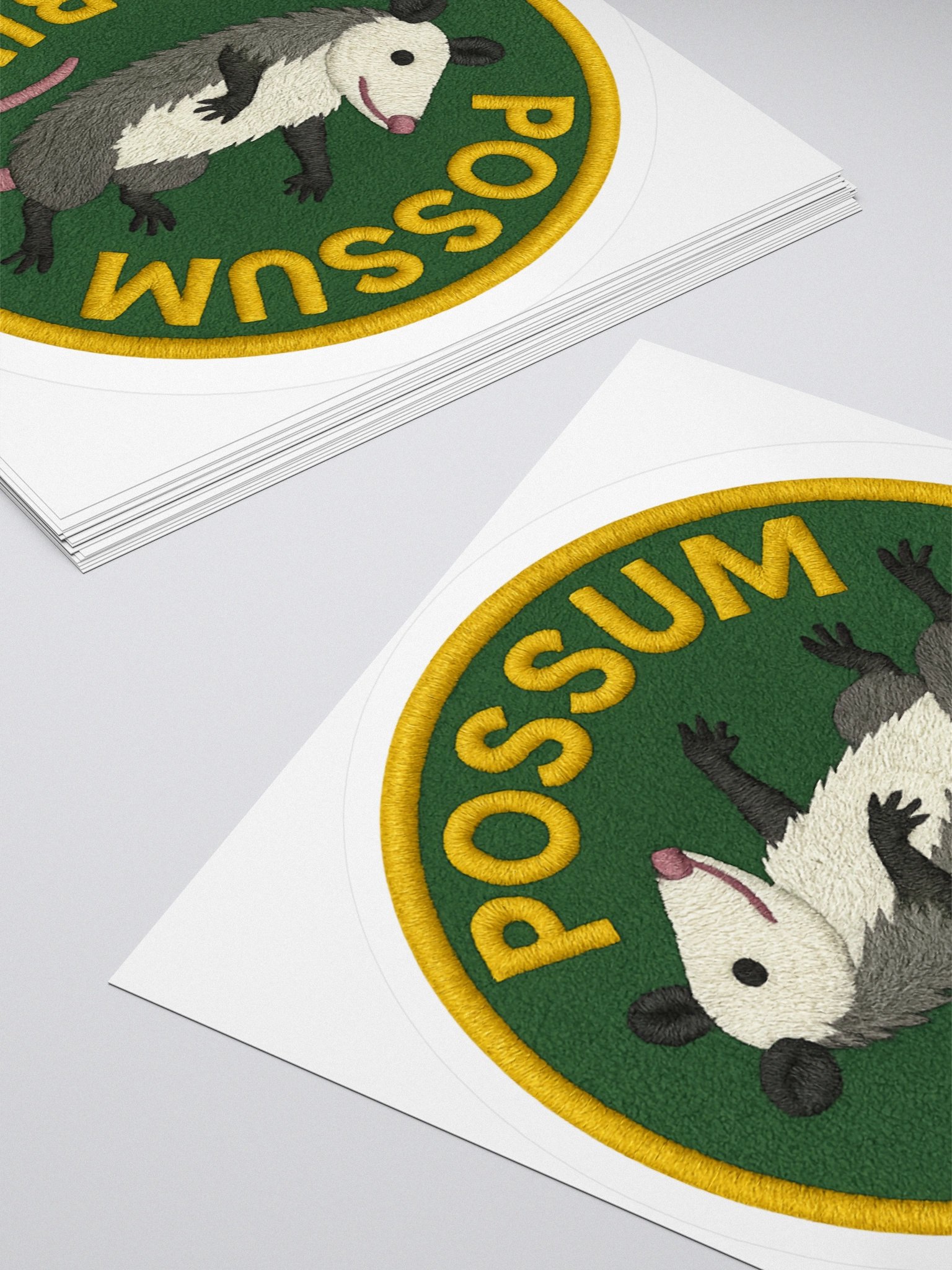 POSSUM CABIN BADGE STICKER product image (7)