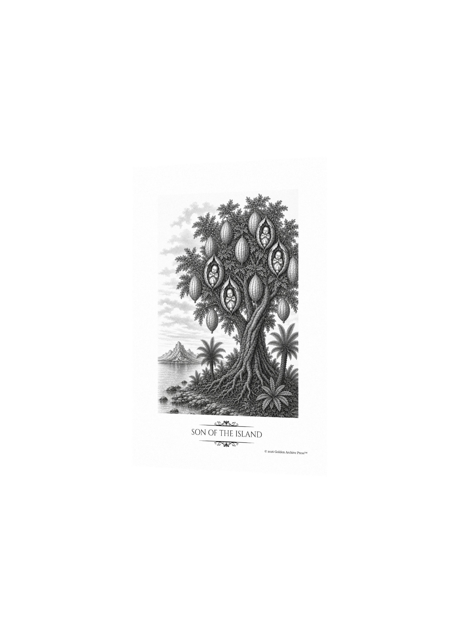 Son of the Island — Engraving Art Print (Waqwaq) product image (2)
