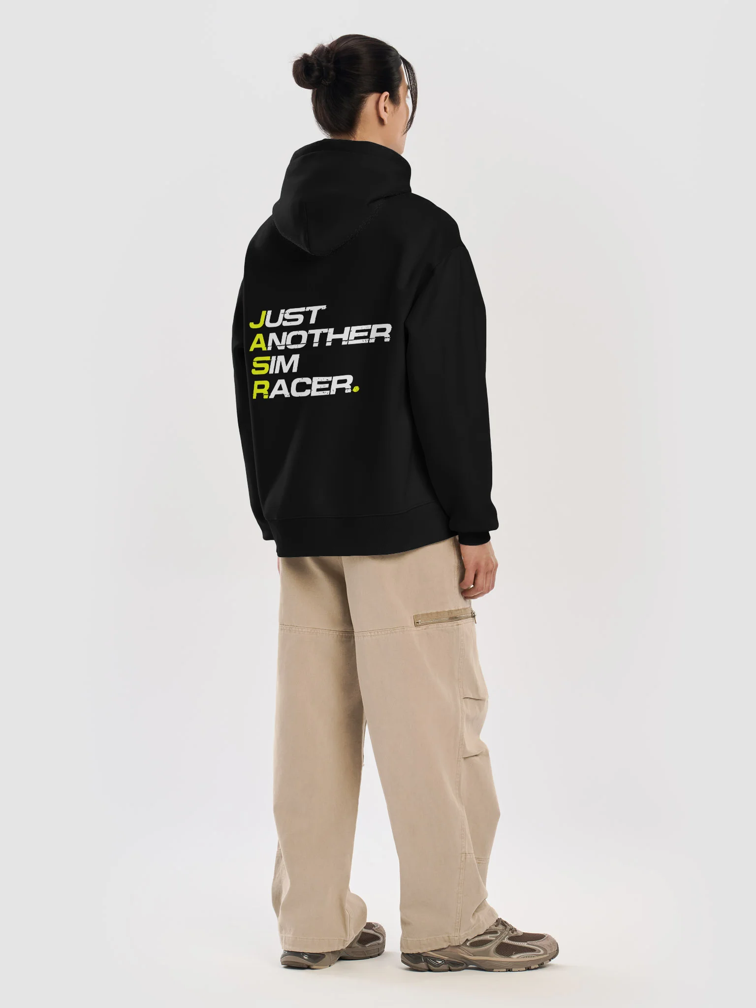 JASR Signature Hoodie in Black / Yellow product image (3)