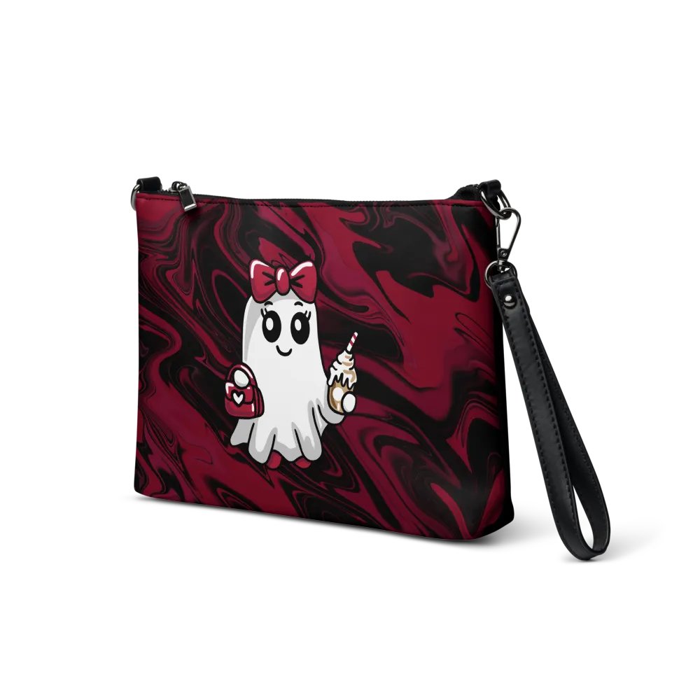 Stylish Ghost Flip-Sided Faux Leather Crossbody Bag product image (4)