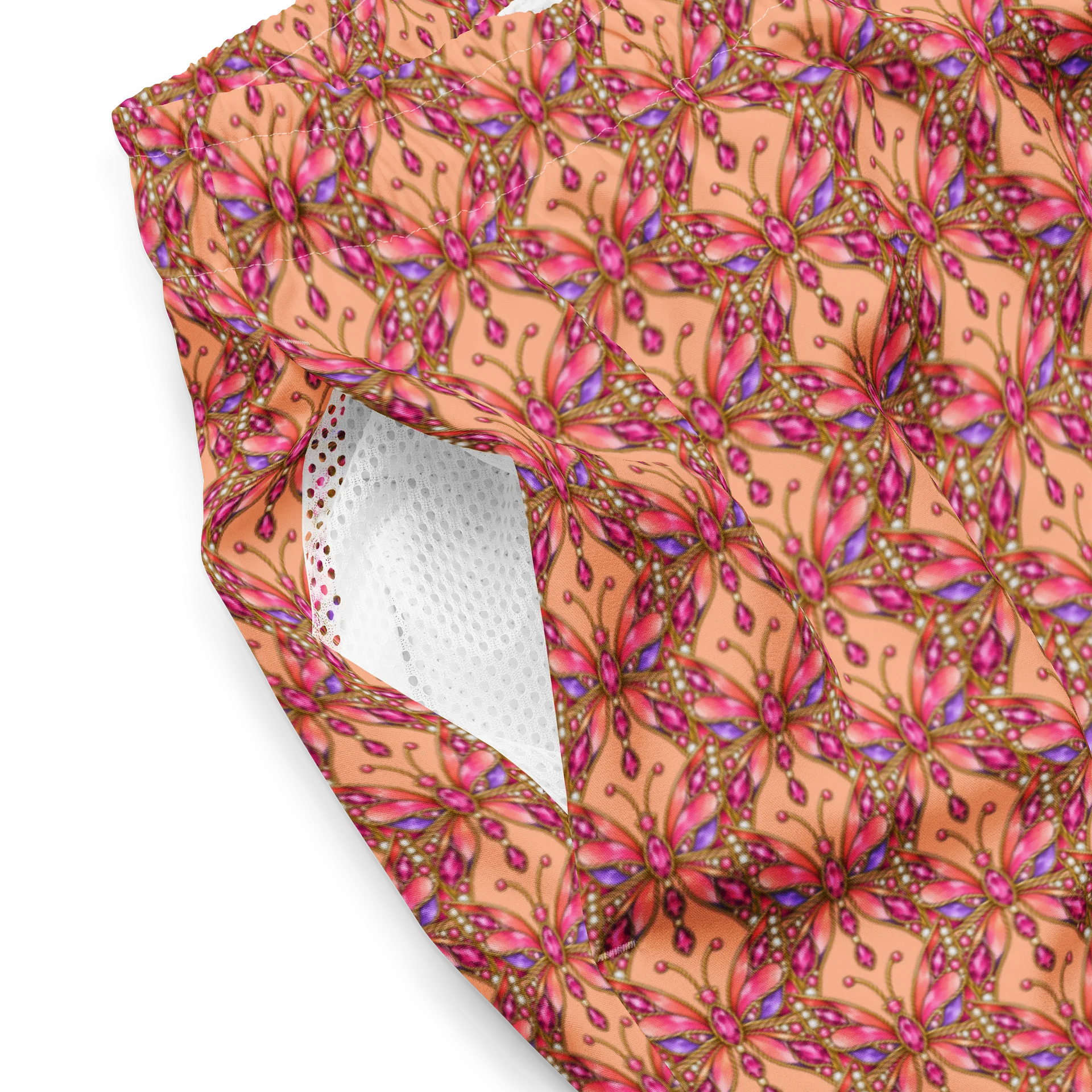 Ornate Blossom All-Over Print Swim Trunks product image (3)