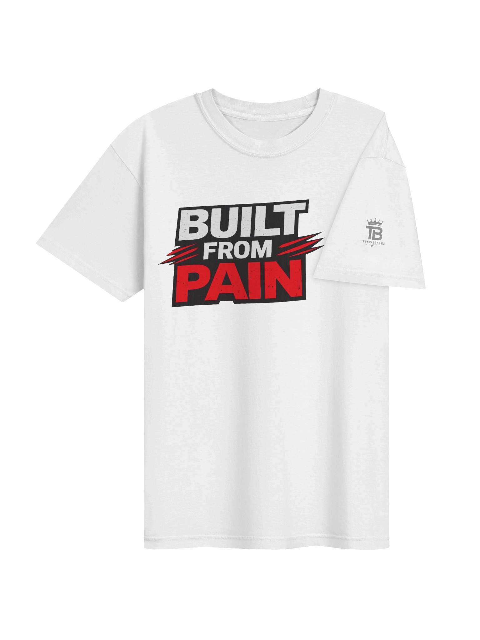 Built From Pain Tee – White Edition product image (4)