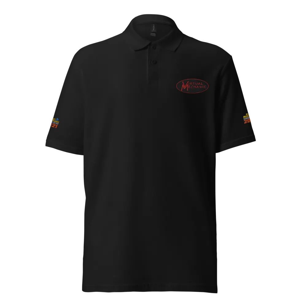 Virtual Mechanic & CMS Logo Pique Polo Shirt Embroidered product image (1)