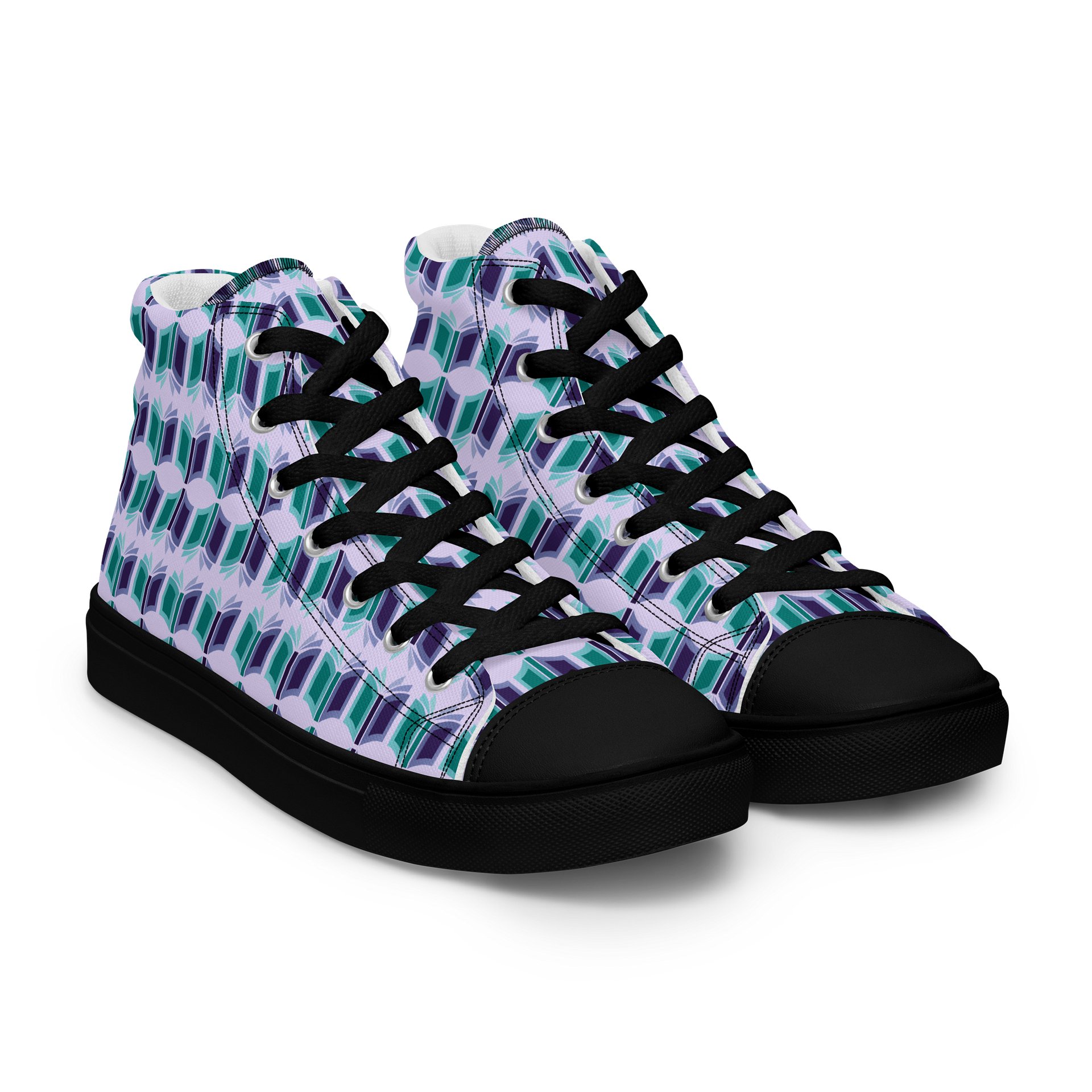 Women's Purple High Top Canvas Shoes + One-Time Contribution product image (8)