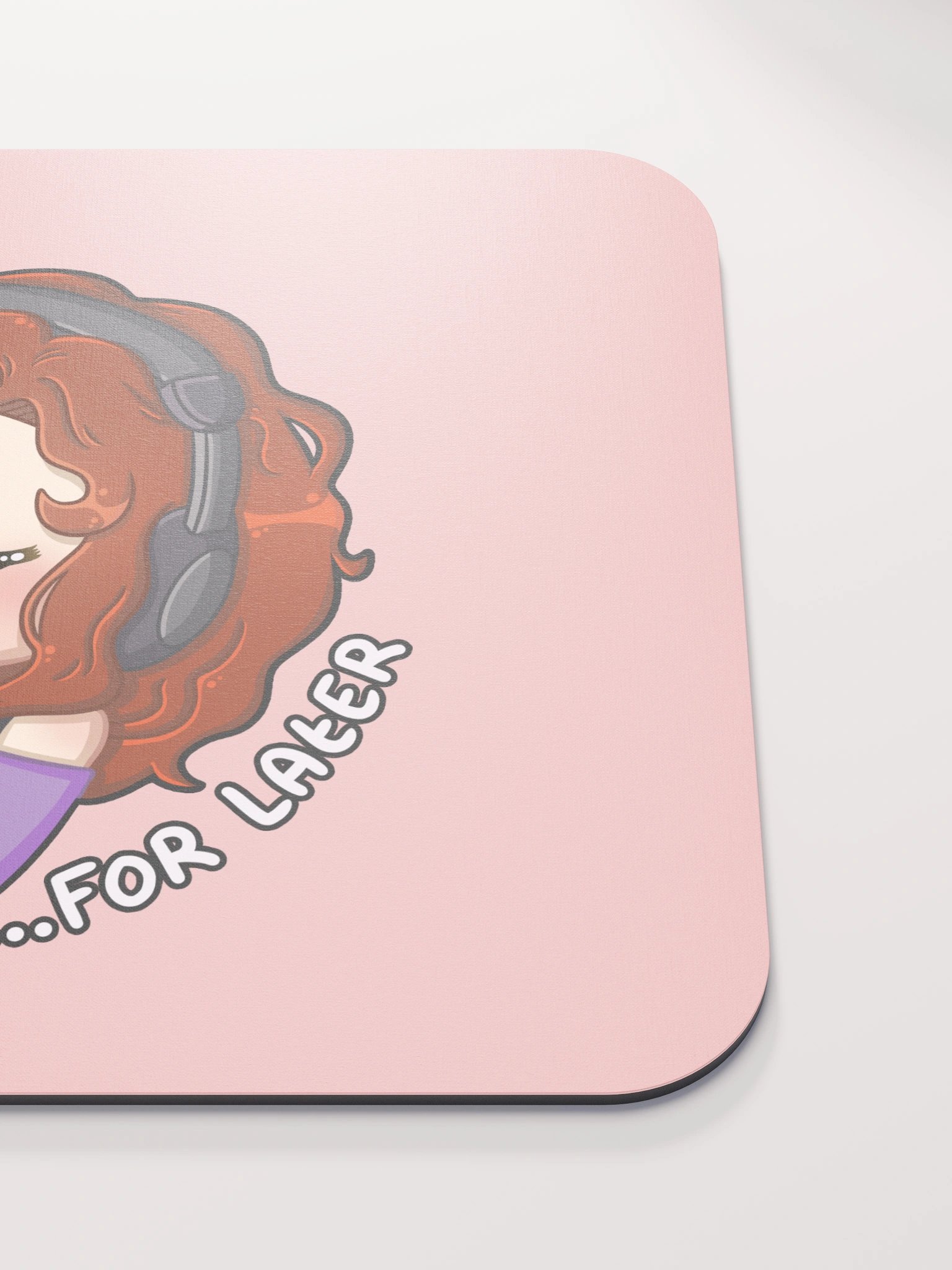 For Later mouse mat (pink) product image (5)
