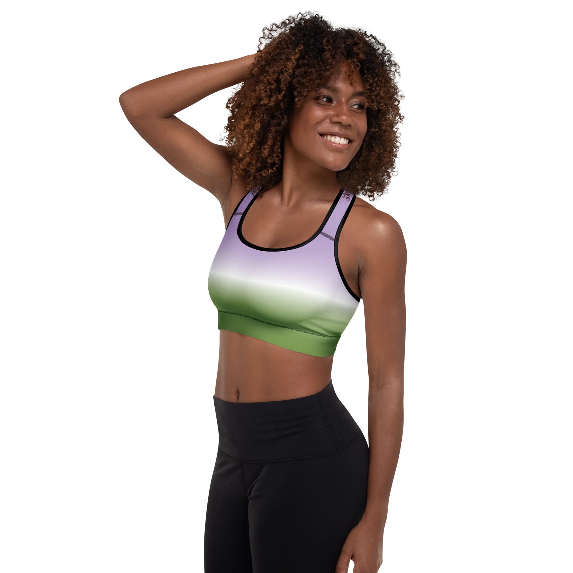 Genderqueer Pride Gradient Padded Sports Bra product image (5)