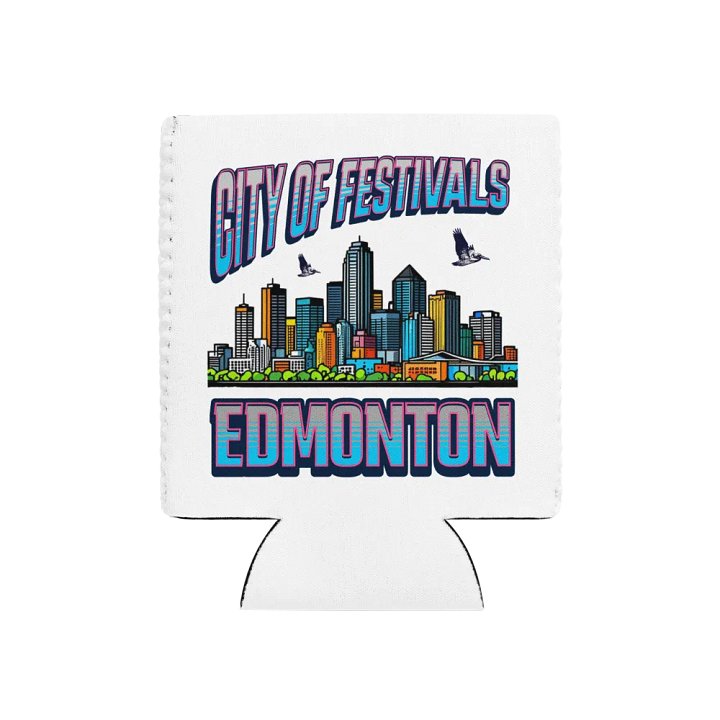 City of Festivals Edmonton Vibrant Can Cooler product image (1)