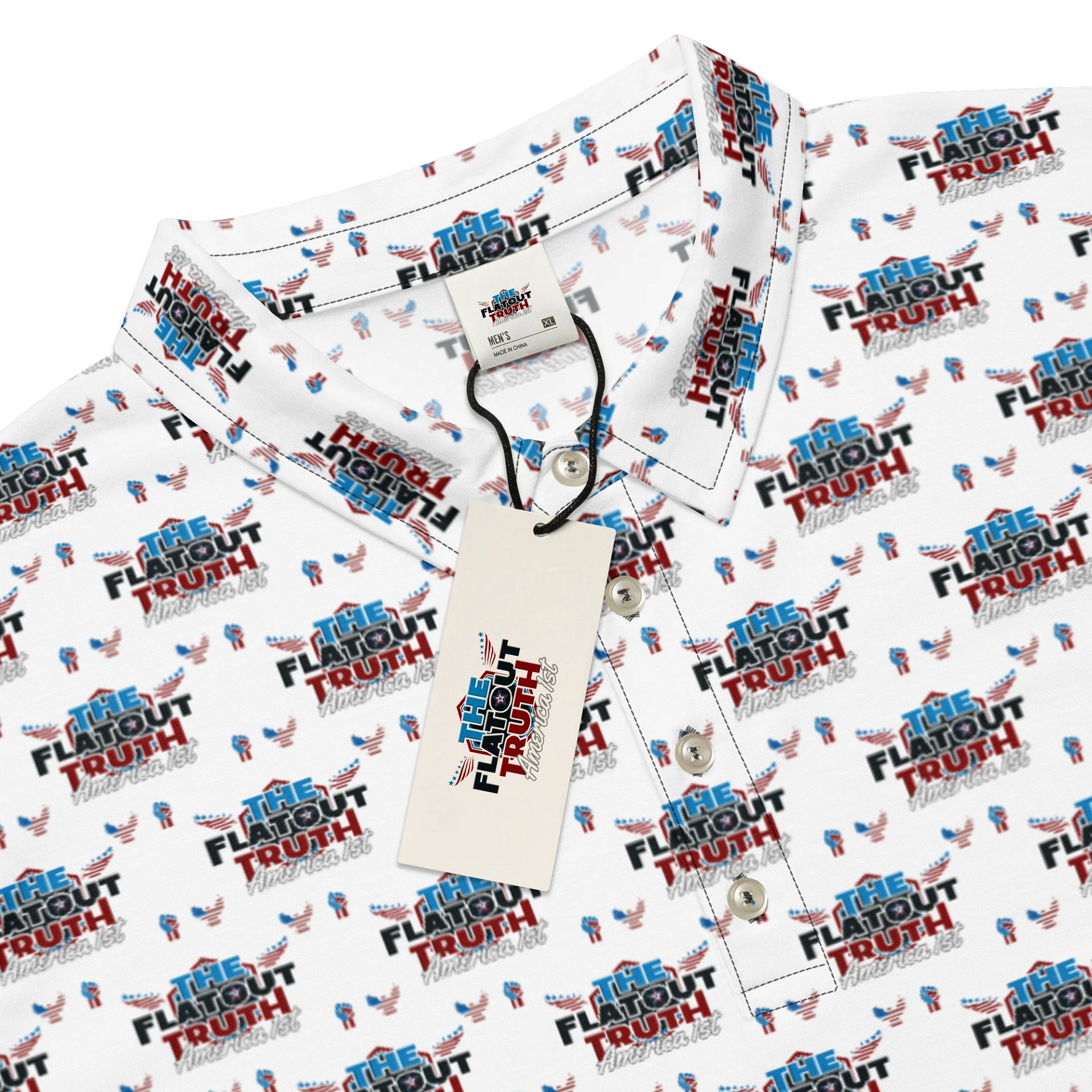 TFOT SlimFit America 1st White Polo Shirt product image (7)