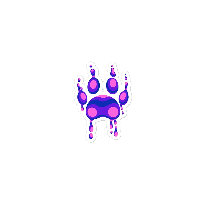 Bi Pride Lava Paw Sicker product image (1)