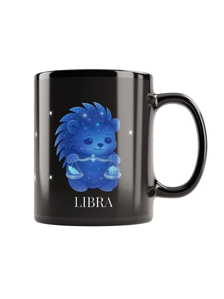 Zodiac hedgie black Libra mug product image (1)